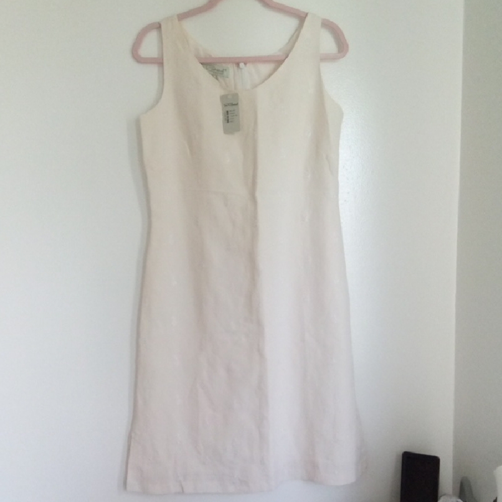 WOMEN Tori Richard White Sheath Mini Dress Sleeveless Scoop Neck New With Tags